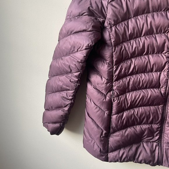 Uniqlo Ultra Light DOWN Coat kid Girls XL Packable Jacket Purple EUC - Picture 4 of 10